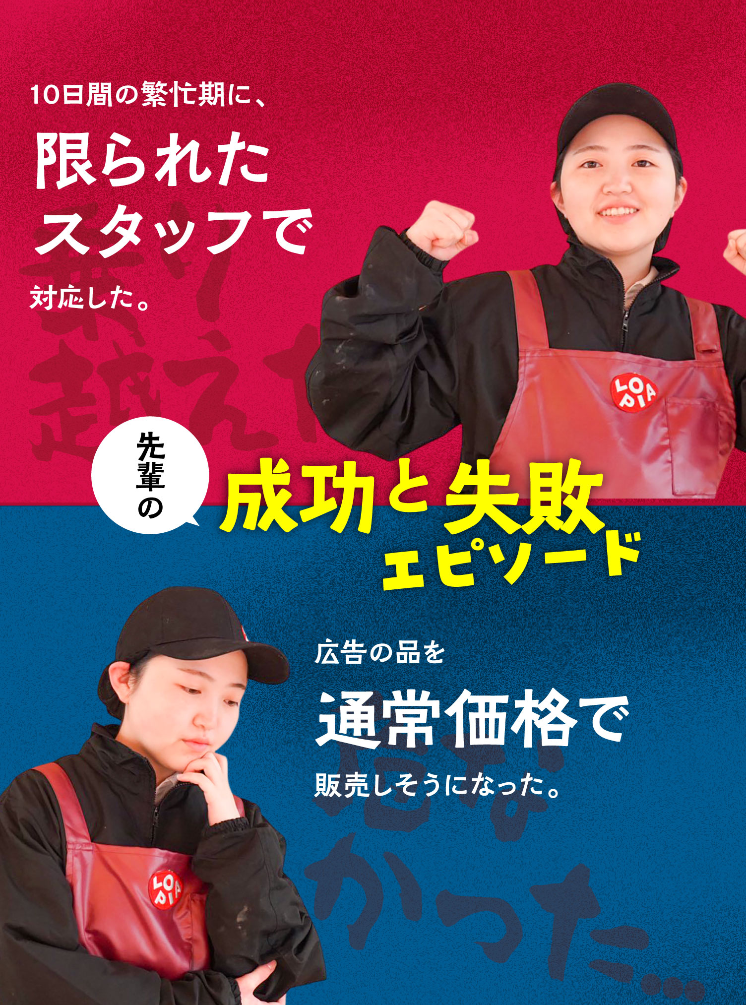 成功と失敗エピソード