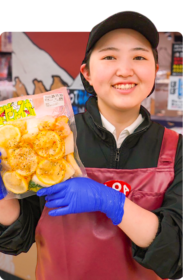 誰にとっても身近な「食」を仕事に。海辺育ちで鮮魚事業部へ